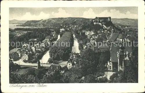 Tuebingen Fliegeraufnahme von Osten Kat. Tuebingen