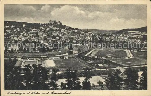 Marburg Lahn Sommerbad  Kat. Marburg