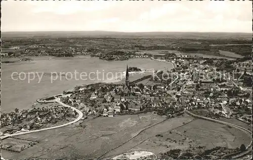 Schleswig Holstein an der Schlei Fliegeraufnahme Kat. Schleswig