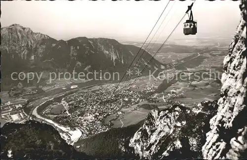 Bad Reichenhall Talblick Predigtstuhlbahn Bergbahn Kat. Bad Reichenhall