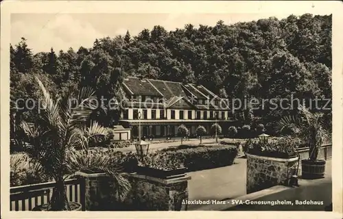 Alexisbad Harz SVA Genesungsheim Badehaus Kat. Harzgerode