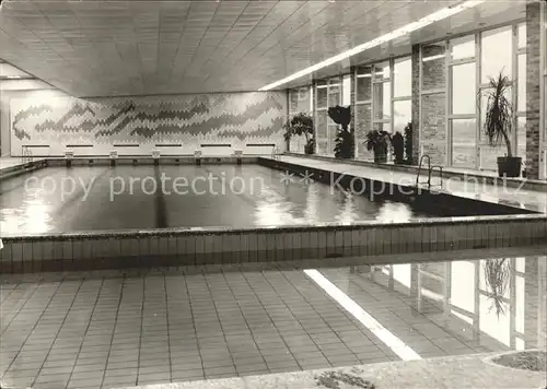 Klink Waren Schwimmhalle FDGB Ferienobjekt Erholungsheim Herbert Warnke Kat. Klink Waren