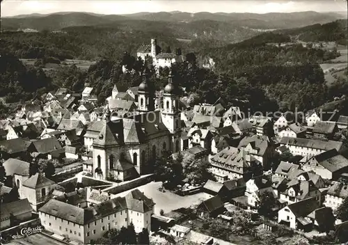 Goessweinstein Wallfahrtskirche Fraenkische Schweiz Fliegeraufnahme Kat. Goessweinstein