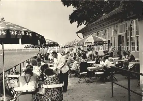 Wieck Greifswald Gaststaette Restaurant Terrasse Kat. Greifswald