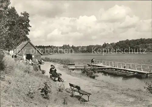 Templin Partie am Luebbesee Steg Kat. Templin