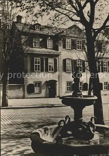 Weimar Thueringen Schillerhaus Brunnen Kat. Weimar