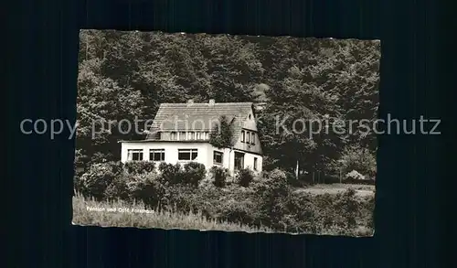 Herzhausen Gladenbach Pension Cafe Forsthaus Kat. Dautphetal