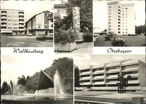 Waldkraiburg Teilansichten Die moderne Stadt im Gruenen Kat. Waldkraiburg