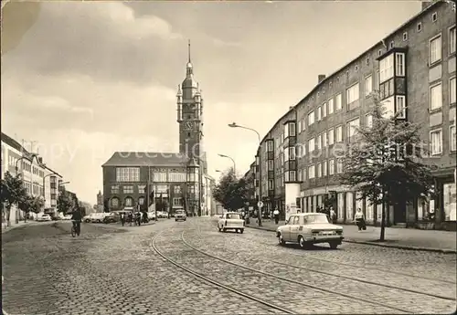 Dessau Rosslau Strasse der Deutsch Sowjetischen Freundschaft Rathaus Kat. Dessau Rosslau