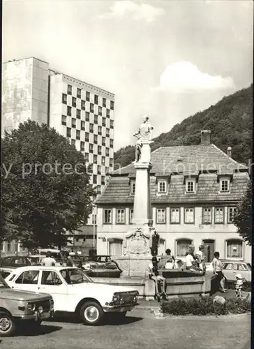 Suhl Thueringer Wald Waffenschmiedbrunnen Markt Kat. Suhl