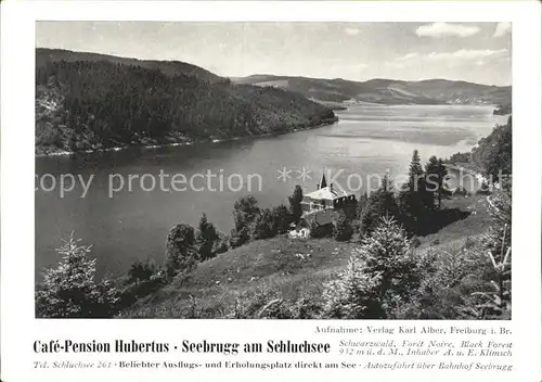 Seebrugg Cafe Pension Hubertus Kat. Schluchsee