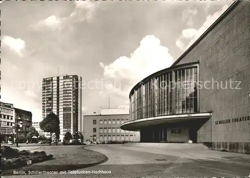 Berlin Schillertheater mit Telefunken Hochhaus Kat. Berlin