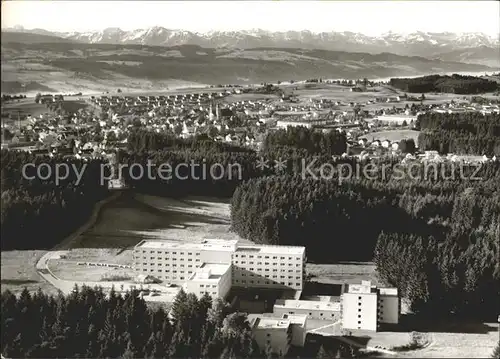 Lindenberg Allgaeu Fliegeraufnahme Dr. Otto Gessler Krankenhaus Kat. Lindenberg i.Allgaeu