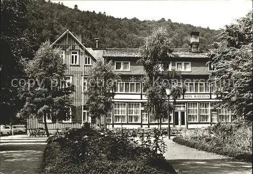 Treseburg Harz FDGB Erholungsheim Wildstein Kat. Treseburg