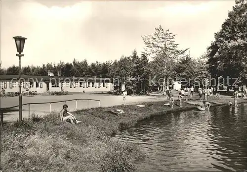 Wuerschnitz Waldbad Restaurant Strand Kat. Tauscha Grossenhain