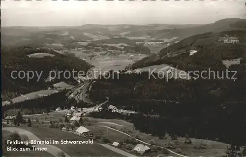 Baerental Feldberg Panorama Blick zum Titisee Kat. Feldberg (Schwarzwald)