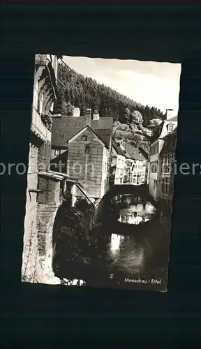 Monschau Partie an der Friedrich Wilhelm Bruecke Kat. Monschau