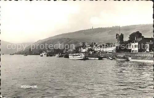 Ruedesheim Rhein Dampfer Binnenschiffahrt Kat. Ruedesheim am Rhein