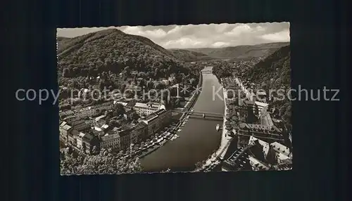 Bad Ems Panorama Blick nach Westen Malberg Kat. Bad Ems