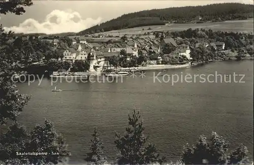 Saalburg Ebersdorf Panorama Saaletalsperre Kat. Saalburg Ebersdorf