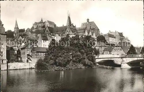 Marburg Lahn Universitaet Bruecke Kat. Marburg