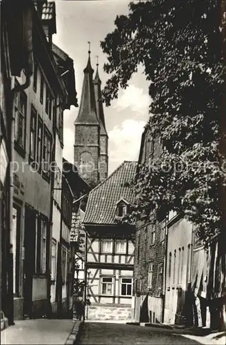 Nordhausen Thueringen Pfaffengasse Kirchturm Kat. Nordhausen Harz