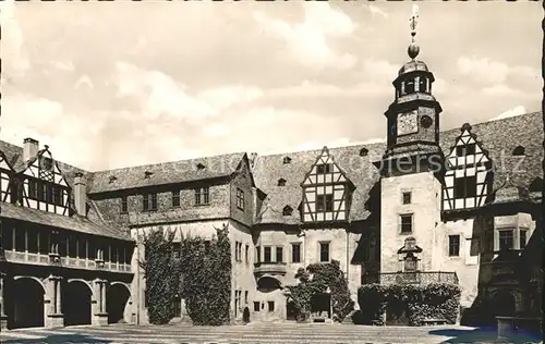 Weilburg Schlosshof Nagel Karte Kat. Weilburg Lahn