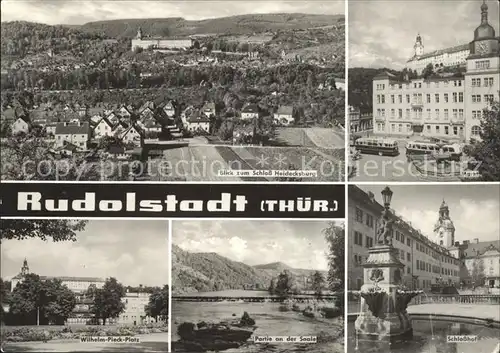 Rudolstadt Schloss Heidecksburg Markt Wilhelm Pieck Platz Saale Schlosshof Kat. Rudolstadt