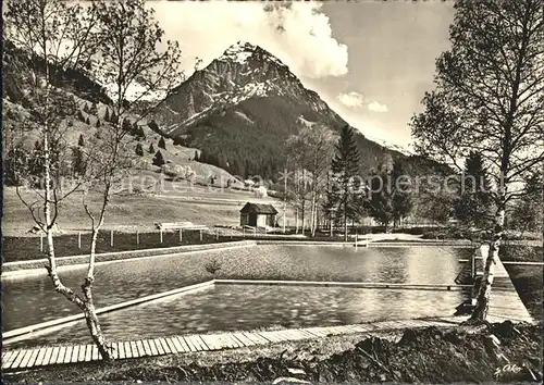 Reichenbach Oberstdorf Schwimmbad Kurheim Hirsch Kat. Oberstdorf