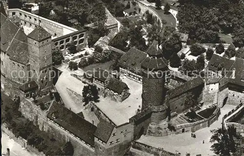 Nuernberg Burg Fliegeraufnahme Kat. Nuernberg