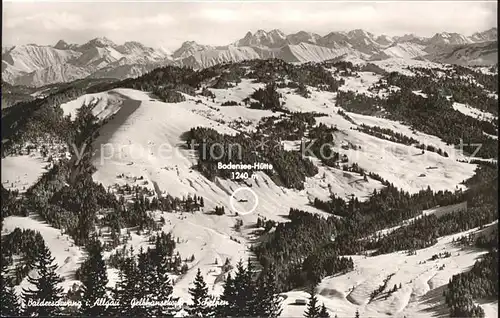 Balderschwang Gelbhansekopf Schelpen Bodensee Huette Wintersportplatz Alpenpanorama Kat. Balderschwang