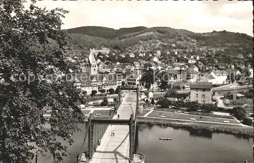 Nassau Lahn Stadtbild mit Lahnbruecke Kat. Nassau