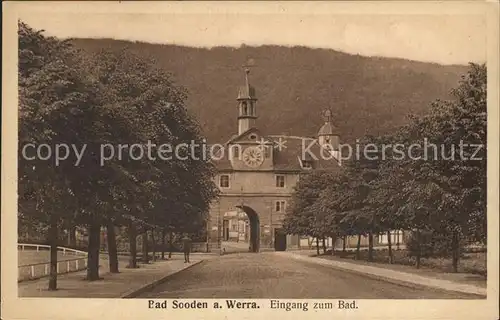 Bad Sooden Allendorf Eingang zum Bad Altes Tor Kat. Bad Sooden Allendorf