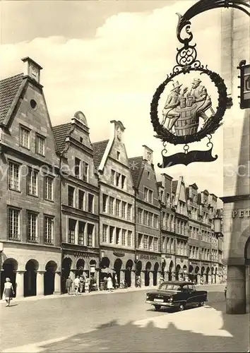 Muenster Westfalen Prinzipalmarkt Gasthaus Schild Kat. Muenster