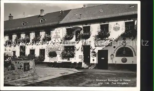 Koenigstein Taunus Klostergut Rettershof Kat. Koenigstein im Taunus