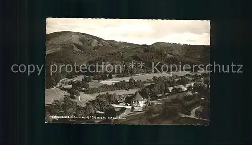 Schauinsland Panorama mit Bergbahn Schwarzwald Kat. Oberried