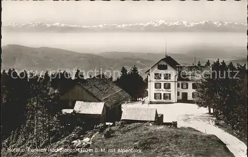 Badenweiler Hotel Pension Hochblauen Schwarzwald mit Alpenblick Kat. Badenweiler