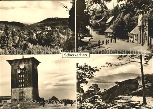 Schierke Harz Ortspartie Turm Felsen Panorama Kat. Schierke Brocken