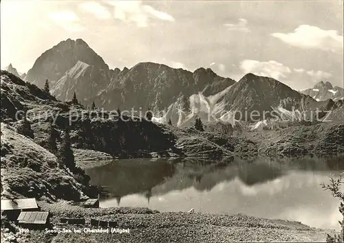 Oberstdorf Seealp See Alpenpanorama Kat. Oberstdorf