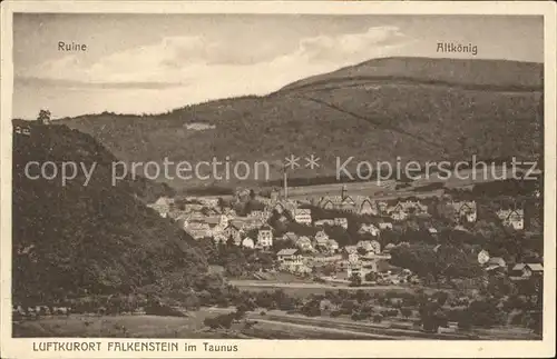 Falkenstein Taunus Altkoenig Ruine Kat. Koenigstein im Taunus