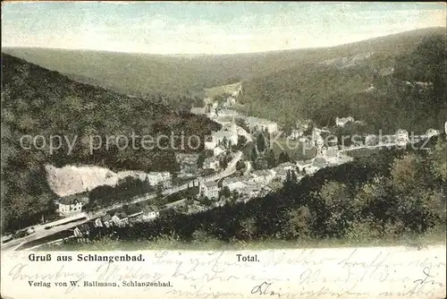 Schlangenbad Taunus Totalansicht  Kat. Schlangenbad