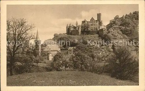 Wertheim Main Schlossruine vom Schiesshaus Kat. Wertheim