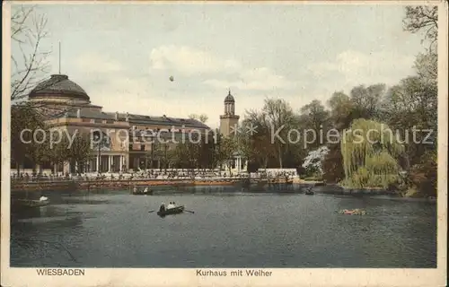 Wiesbaden Kurhaus Weiher Kat. Wiesbaden