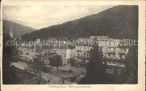 Schlangenbad Taunus Rheingauerstrasse Kat. Schlangenbad