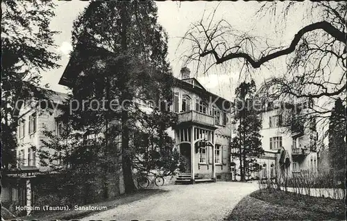 Hofheim Taunus Sanatorium Kat. Hofheim am Taunus