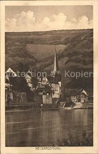 Neckargemuend Hotel zur Pfalz am Neckar Kirche Kat. Neckargemuend