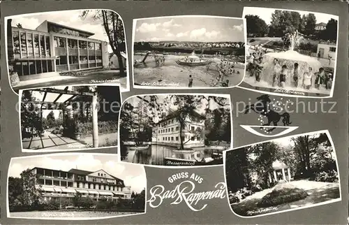 Bad Rappenau Inhalatorium Sole Schwimmbad Brunnen Musikpavillon Wasserschloss Klinik Rosengarten Kat. Bad Rappenau