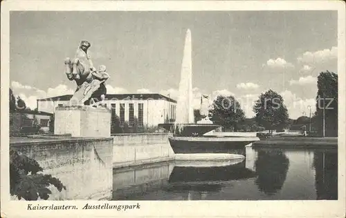 Kaiserslautern Ausstellungspark Skulptur Fontaene Kat. Kaiserslautern