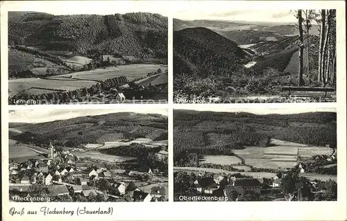 Fleckenberg Panorama Lennetal Untroptal Kat. Schmallenberg