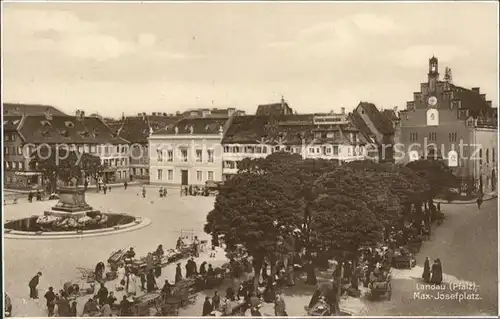 Landau Pfalz Max Josefplatz Kat. Landau in der Pfalz